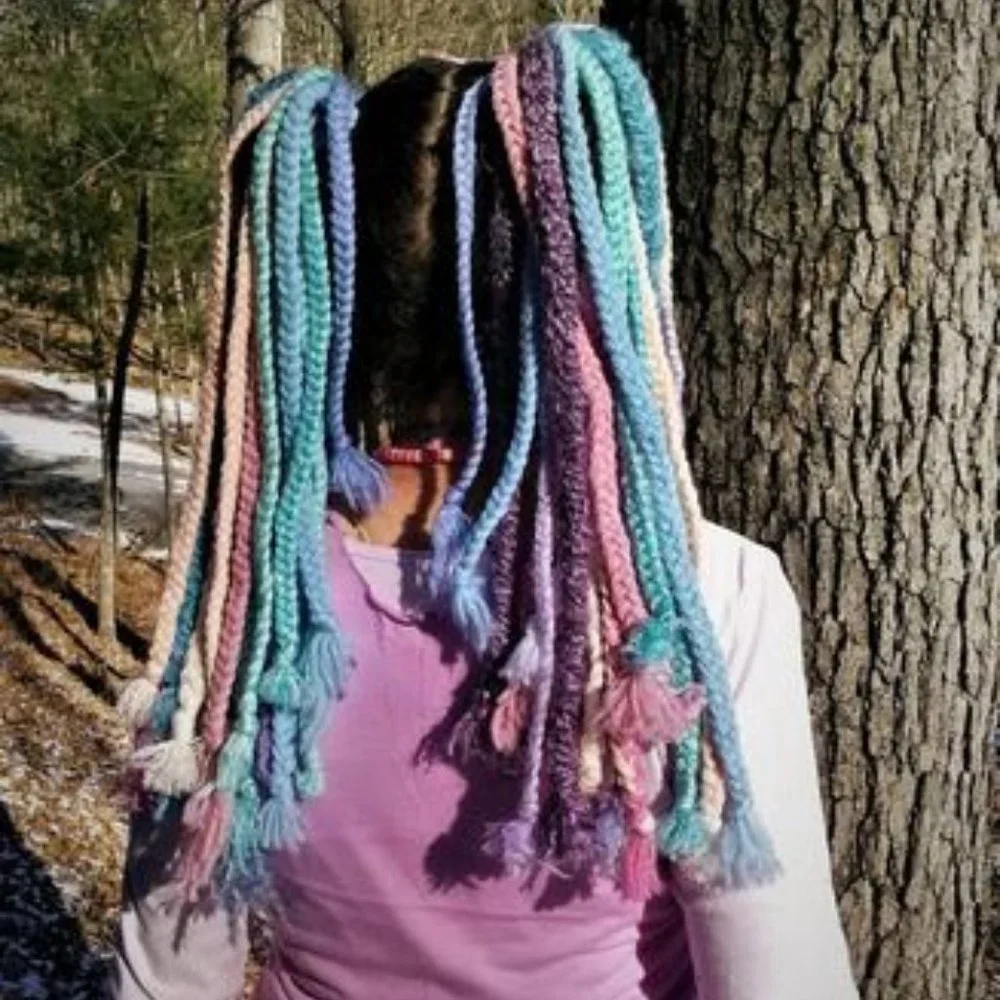 Unique Kawaii Punk Styled Pastel Hair Braids